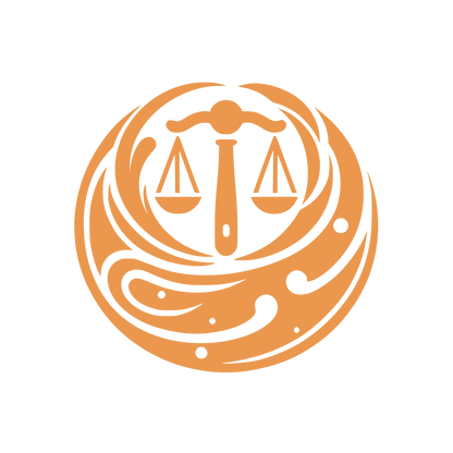 Justice and Harmony Circular Logo #EB984E