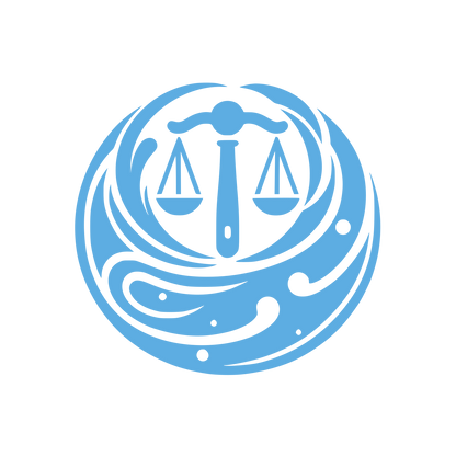 Justice and Harmony Circular Logo #5DADE2