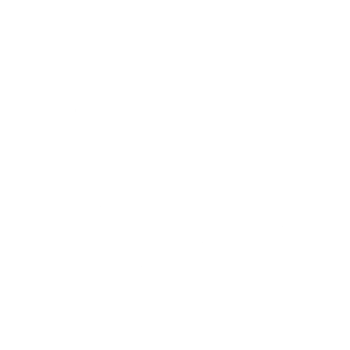 Pixel Bubble Tea Logo #ffffff
