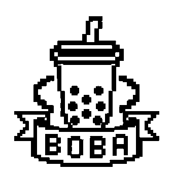 Pixel Boba Tea Logo
