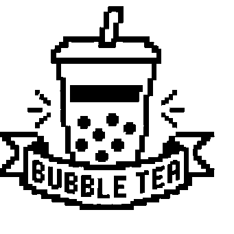 Pixel Bubble Tea Logo