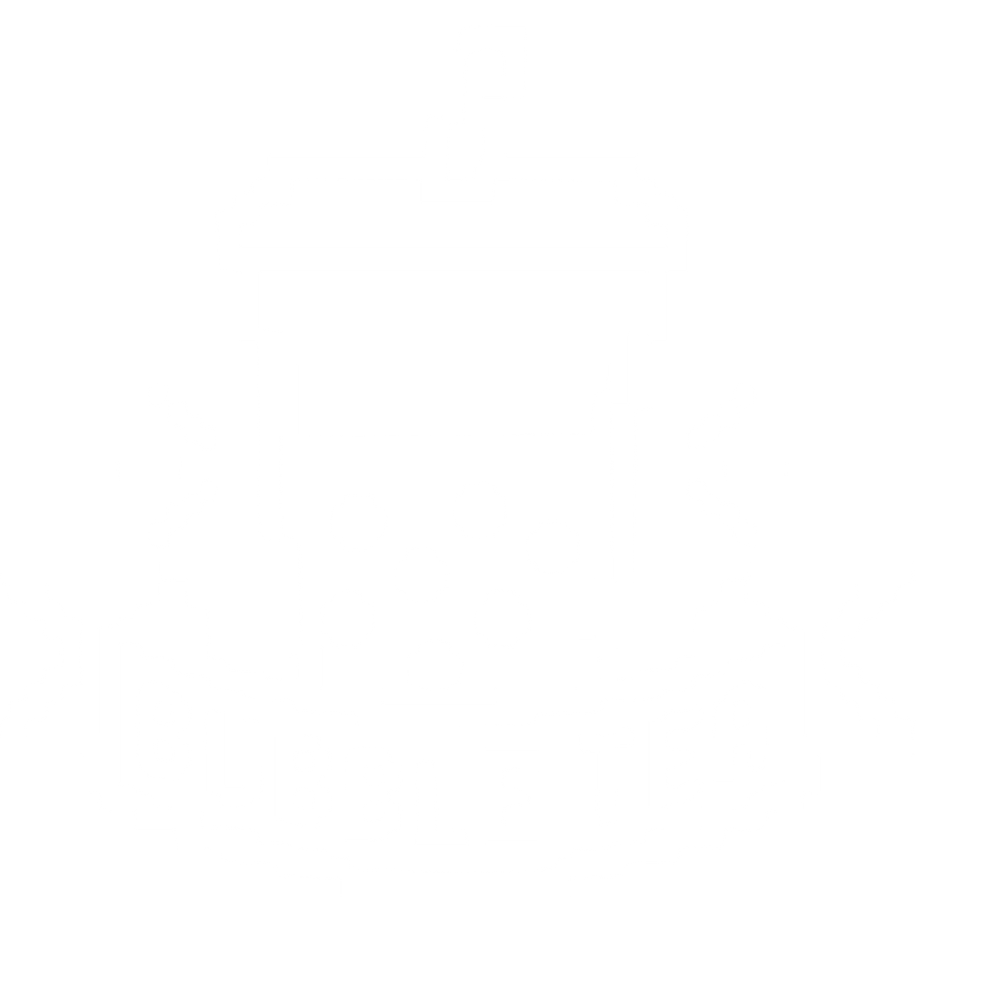 Pixel Bubble Tea Logo #ffffff