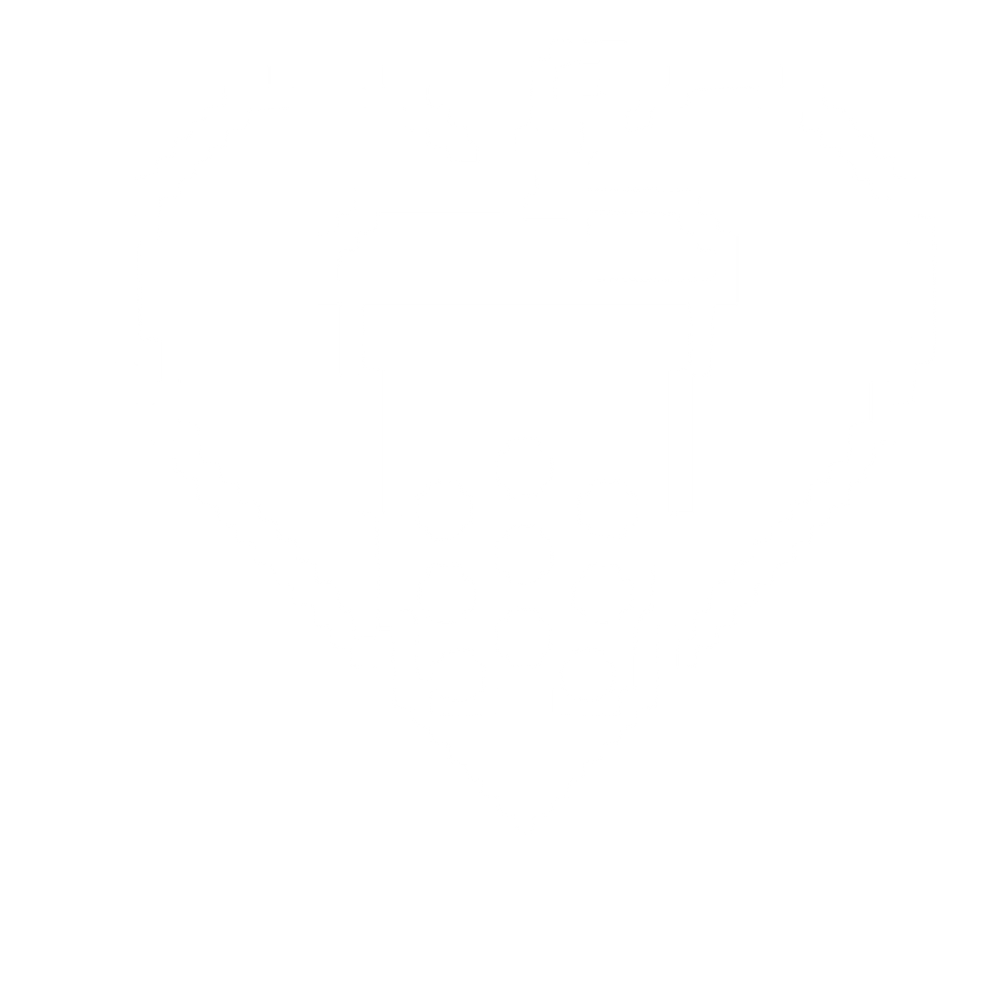 Pixel Bubble Tea Heart Logo #ffffff