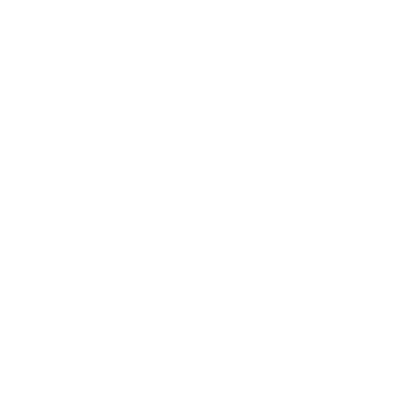 Pixel Bubble Tea Circle Logo #ffffff