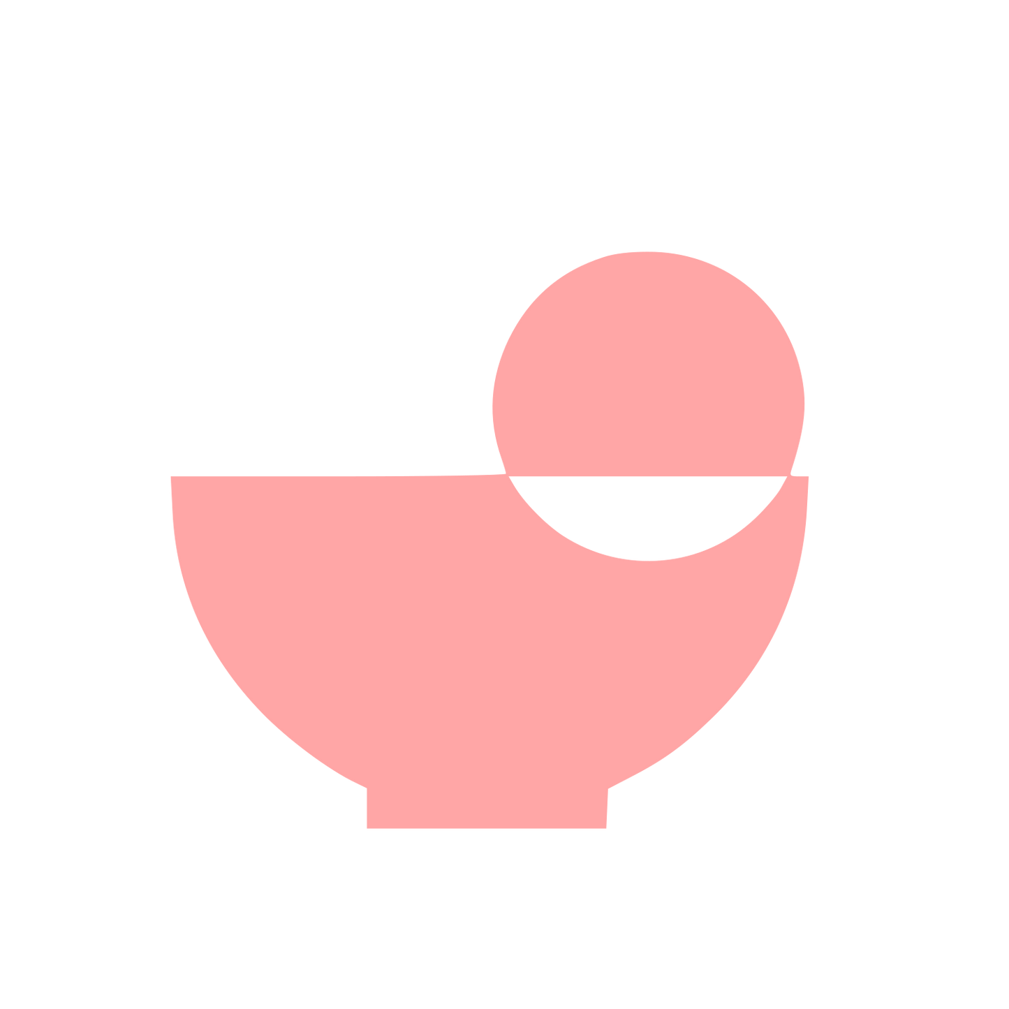 Matcha Bowl Egg Logo #ffa6a6