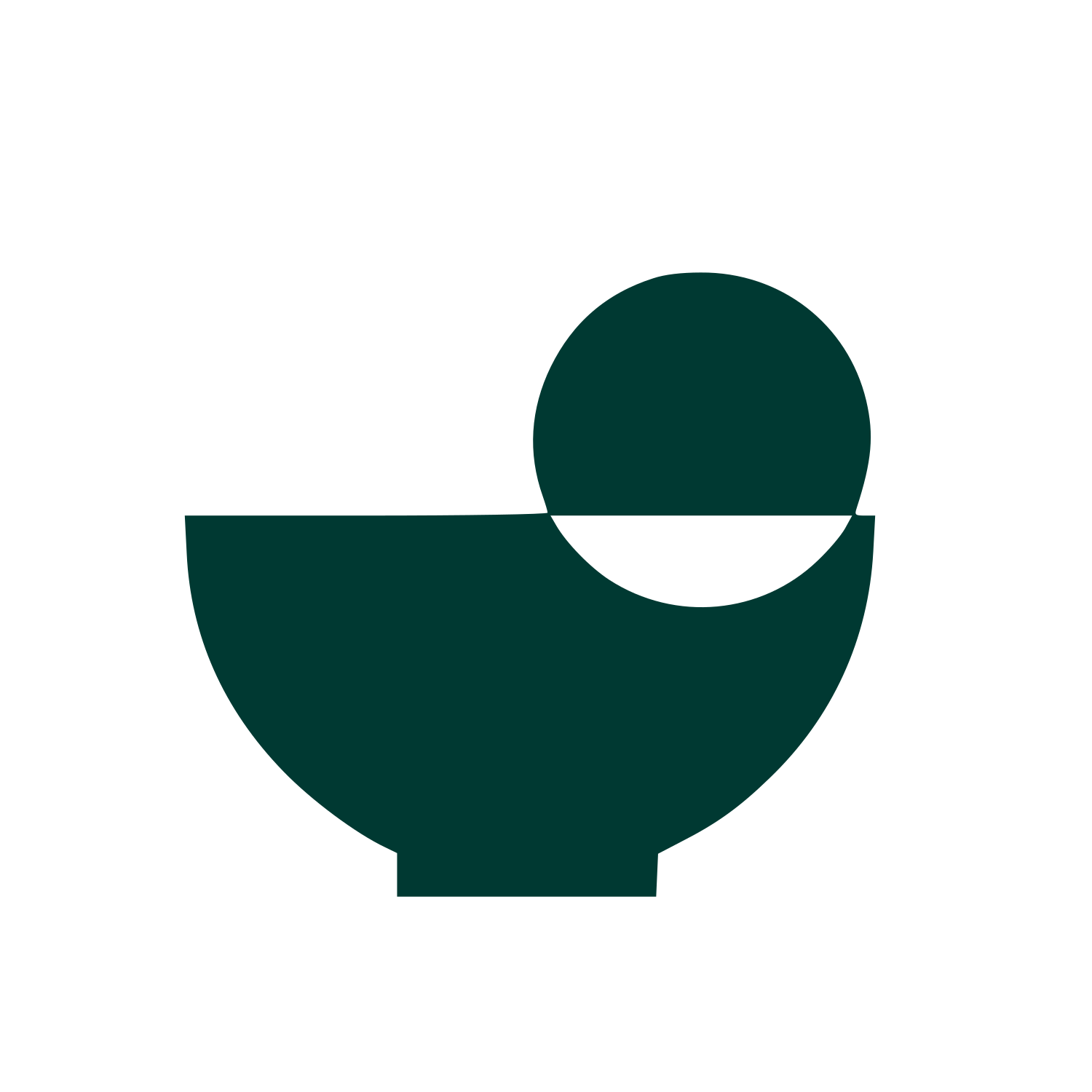 Matcha Bowl Egg Logo #003932
