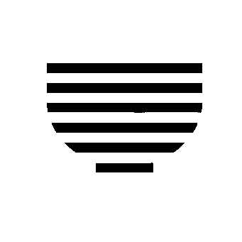 Striped Matcha Bowl Logo