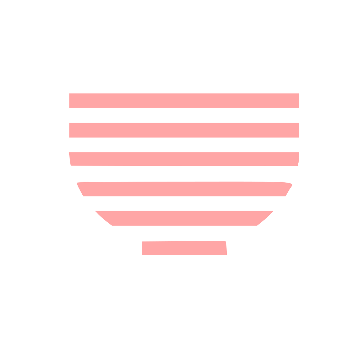 Striped Matcha Bowl Logo #ffa6a6