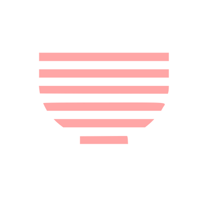 Striped Matcha Bowl Logo #ffa6a6