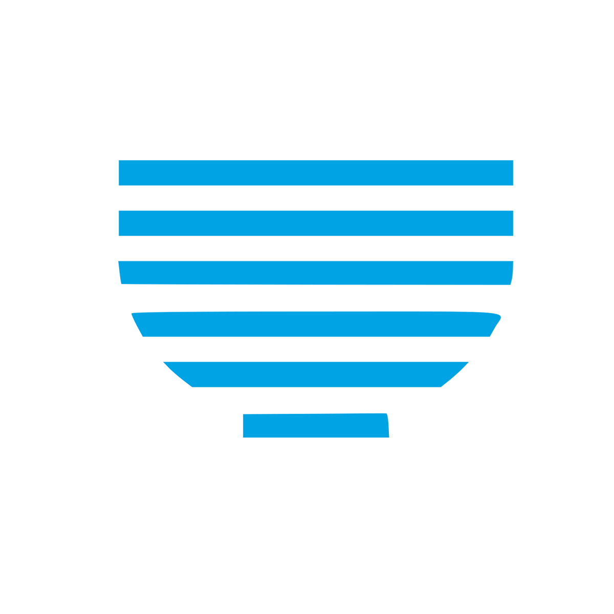 Striped Matcha Bowl Logo #00a3e4
