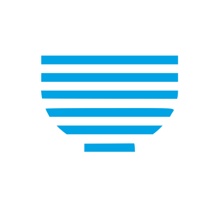 Striped Matcha Bowl Logo #00a3e4