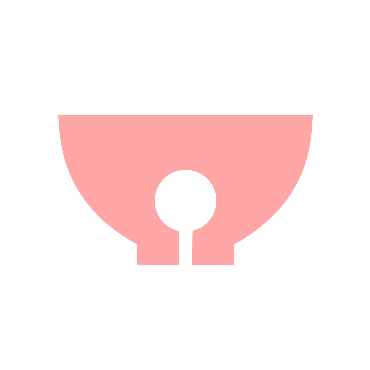 Matcha Bowl Keyhole Logo #ffa6a6