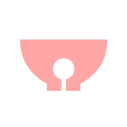 Matcha Bowl Keyhole Logo #ffa6a6