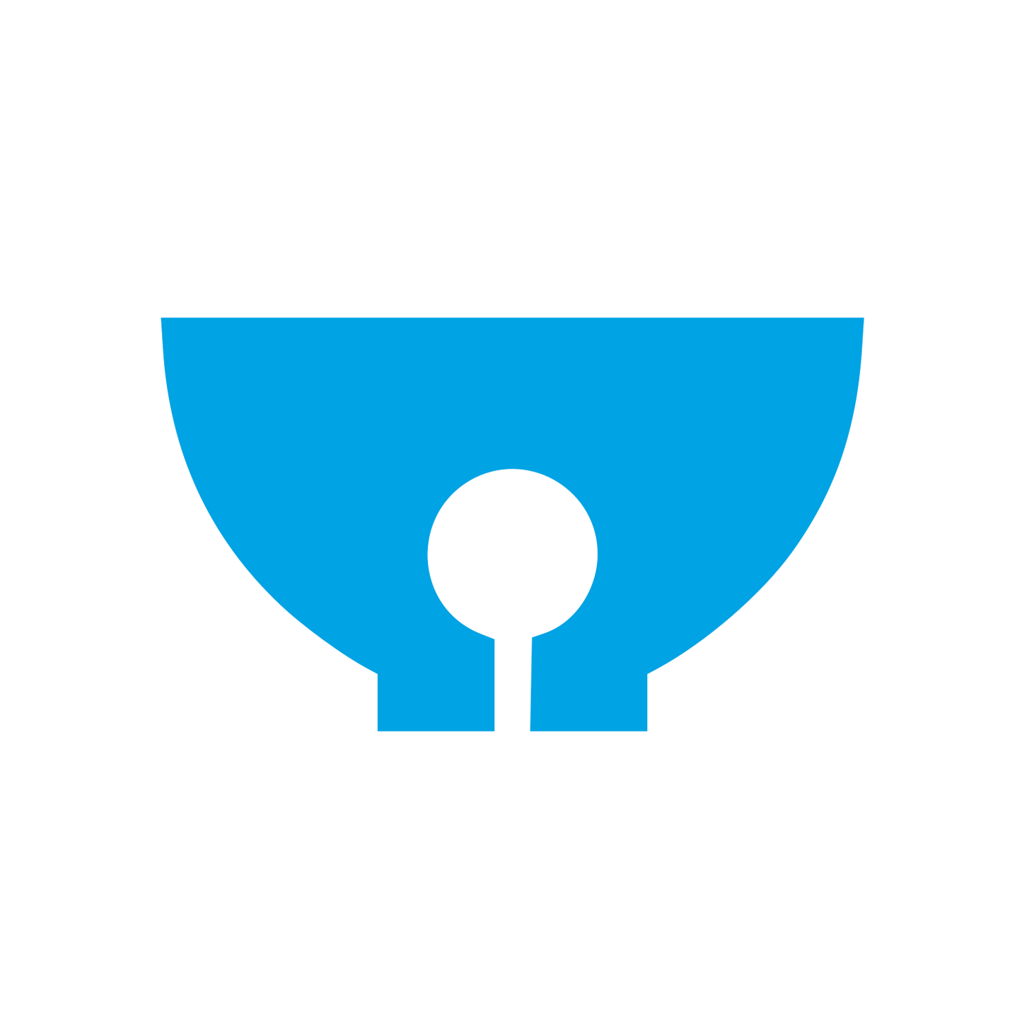 Matcha Bowl Keyhole Logo #00a3e4