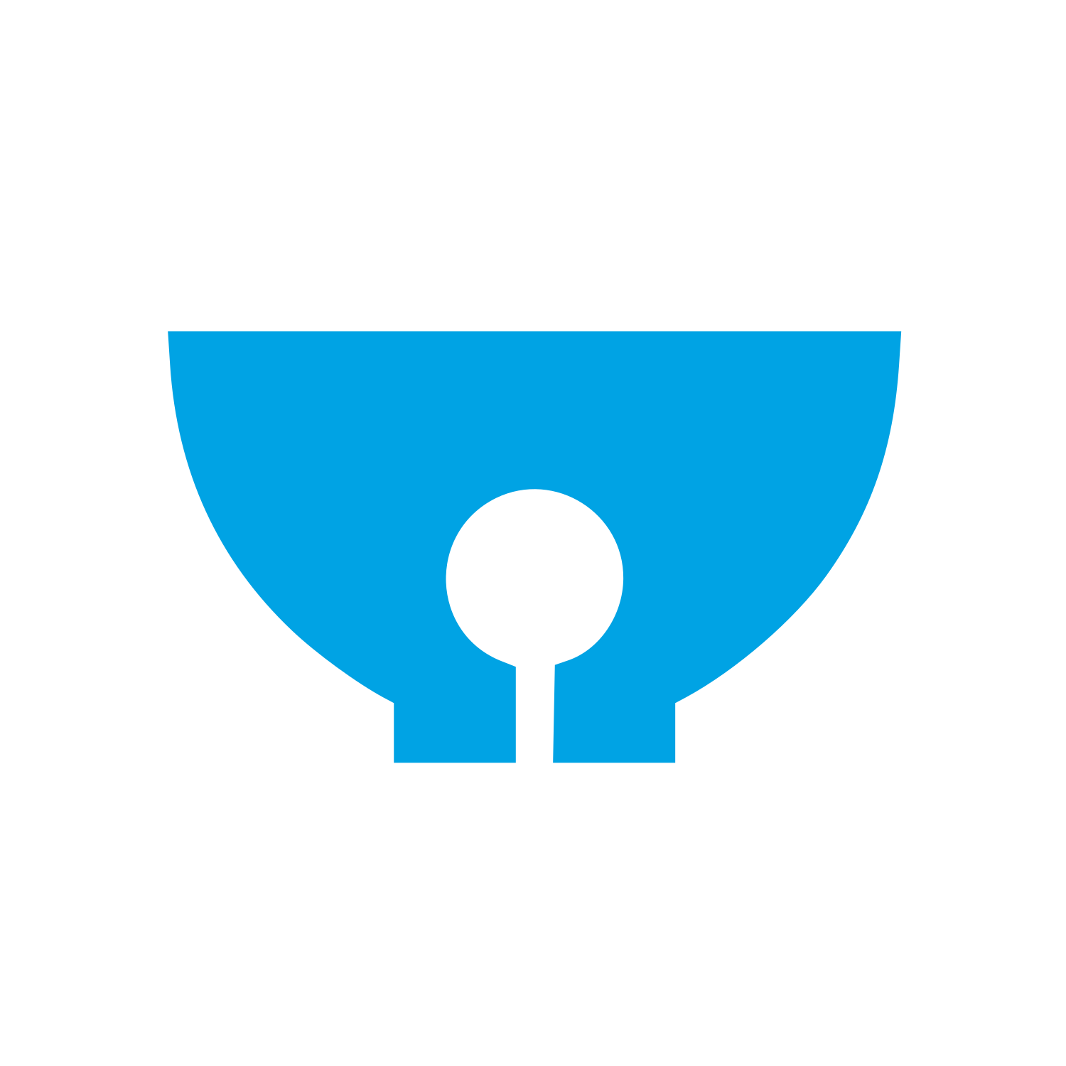 Matcha Bowl Keyhole Logo #00a3e4
