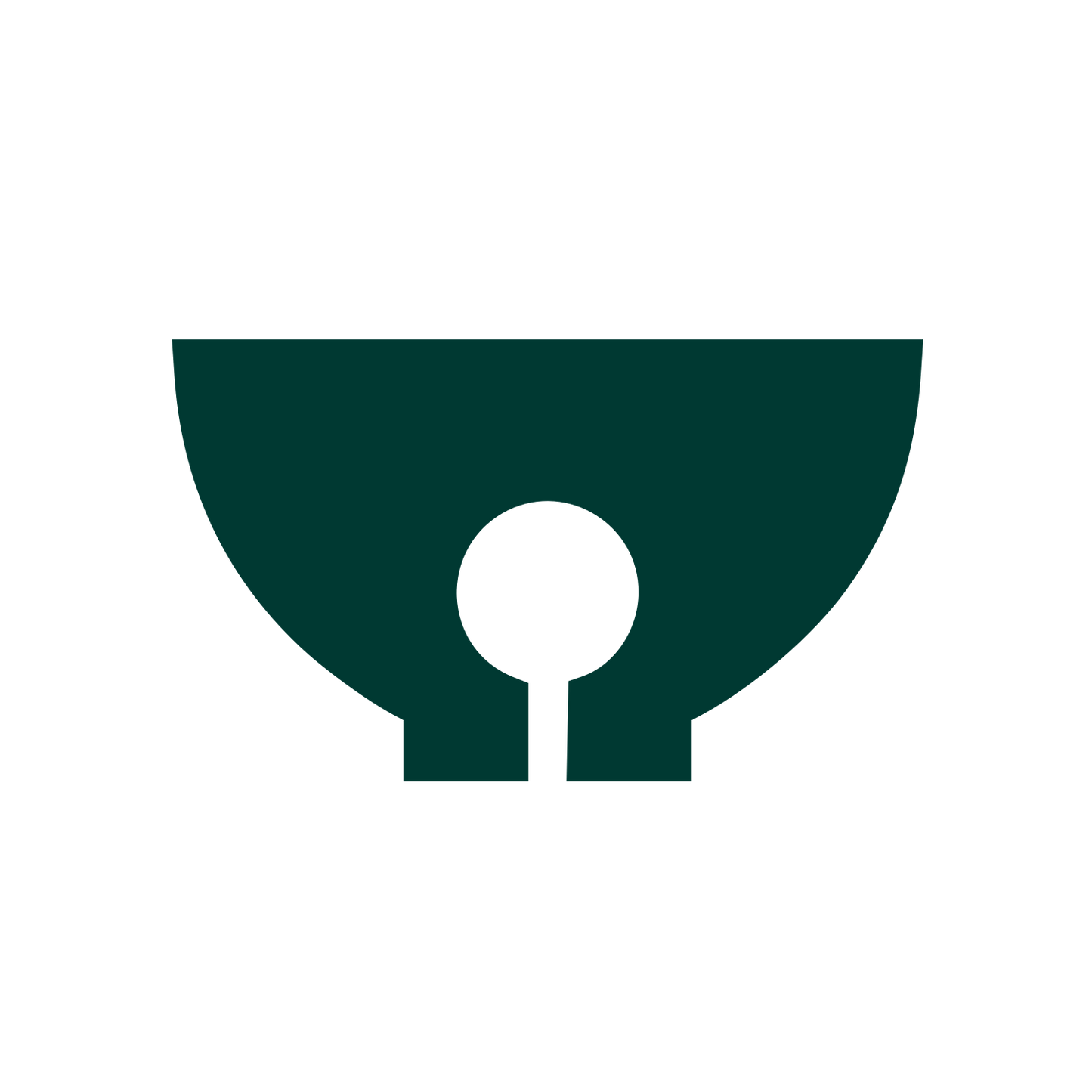 Matcha Bowl Keyhole Logo #003932