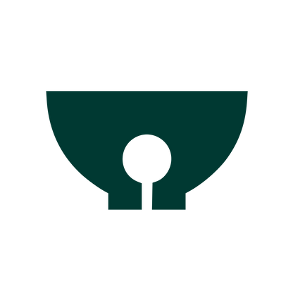 Matcha Bowl Keyhole Logo #003932