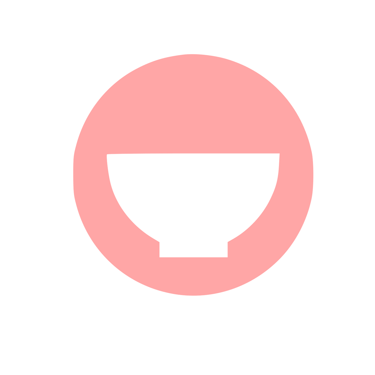 Matcha Bowl Circle Logo #ffa6a6