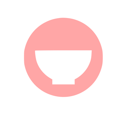 Matcha Bowl Circle Logo #ffa6a6