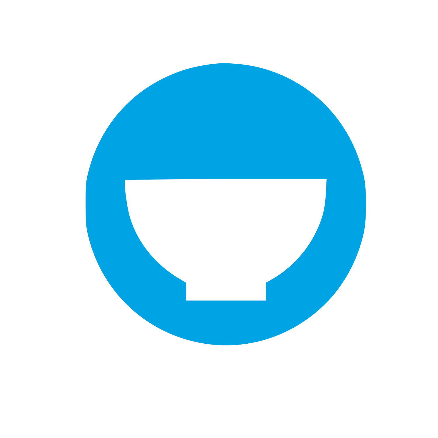 Matcha Bowl Circle Logo #00a3e4