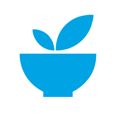 Matcha Bowl Leaf Logo #00a3e4
