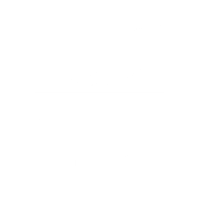 Matcha Bowl Leaf Logo #ffffff