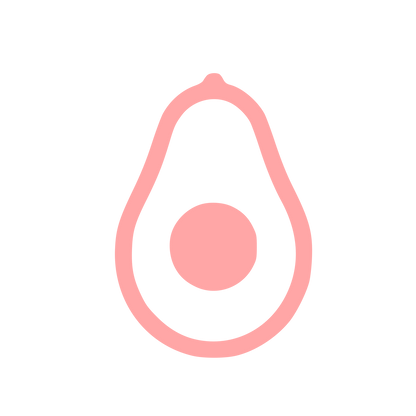 Avocado Pictogram Logo #ffa6a6