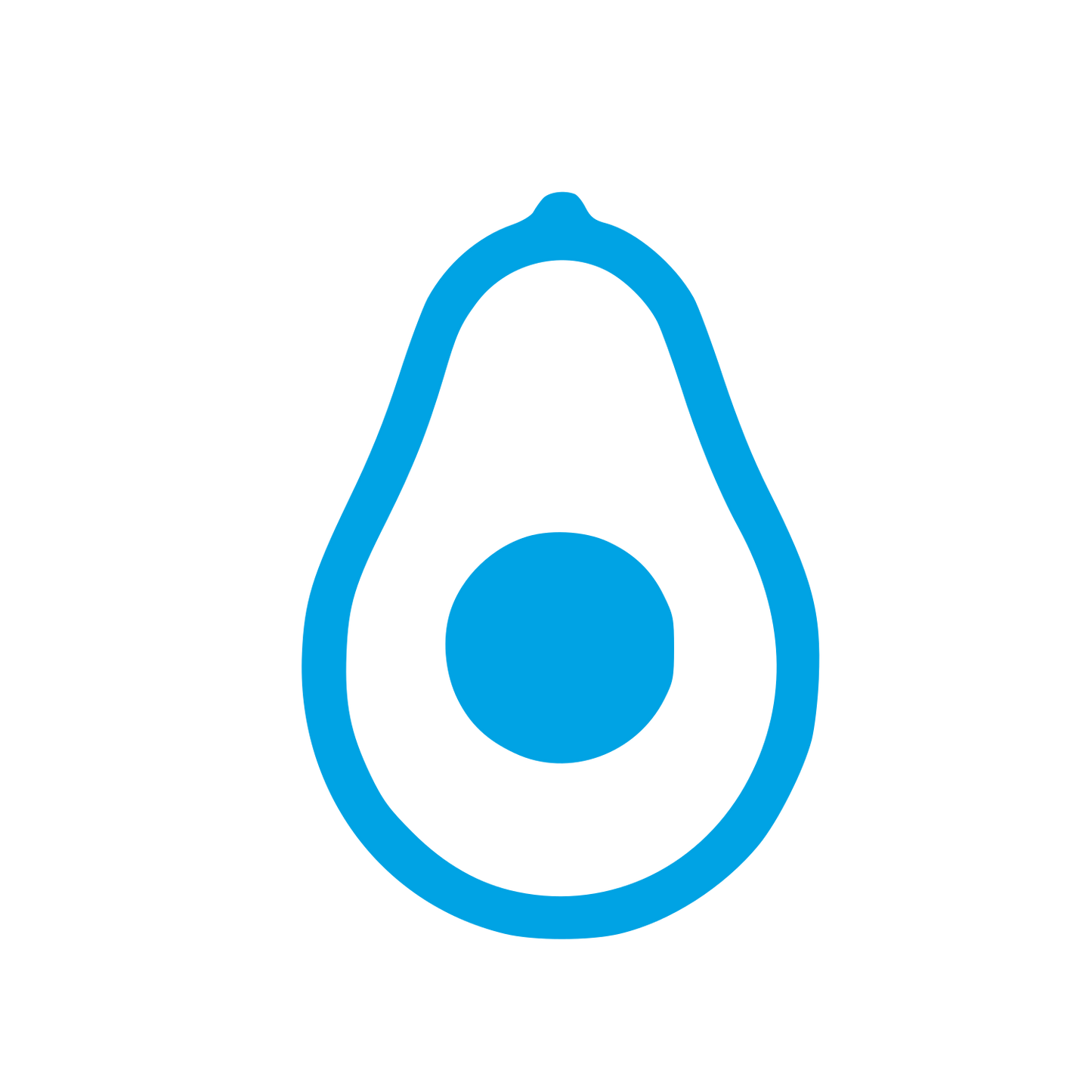 Avocado Pictogram Logo #00a3e4