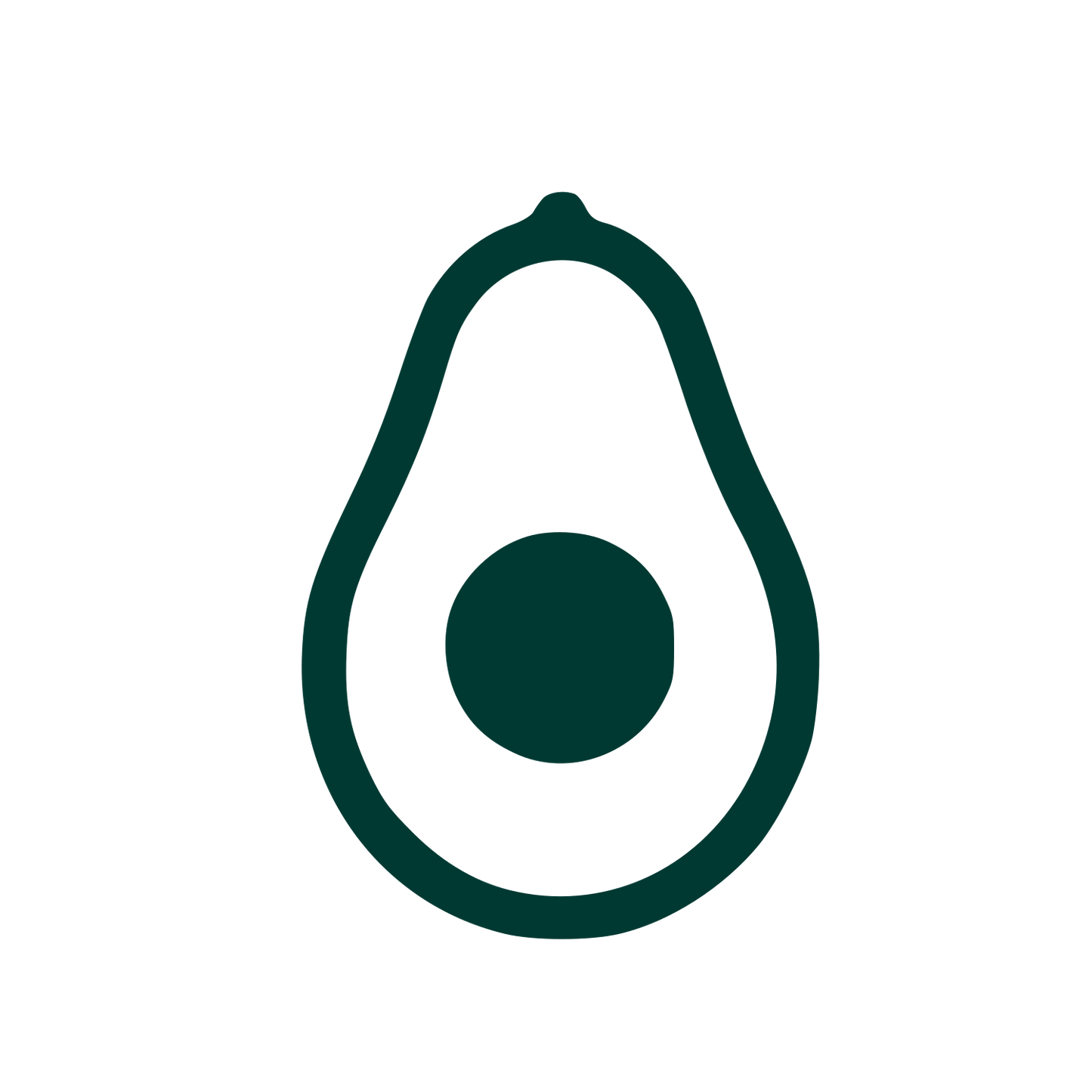 Avocado Pictogram Logo #003932