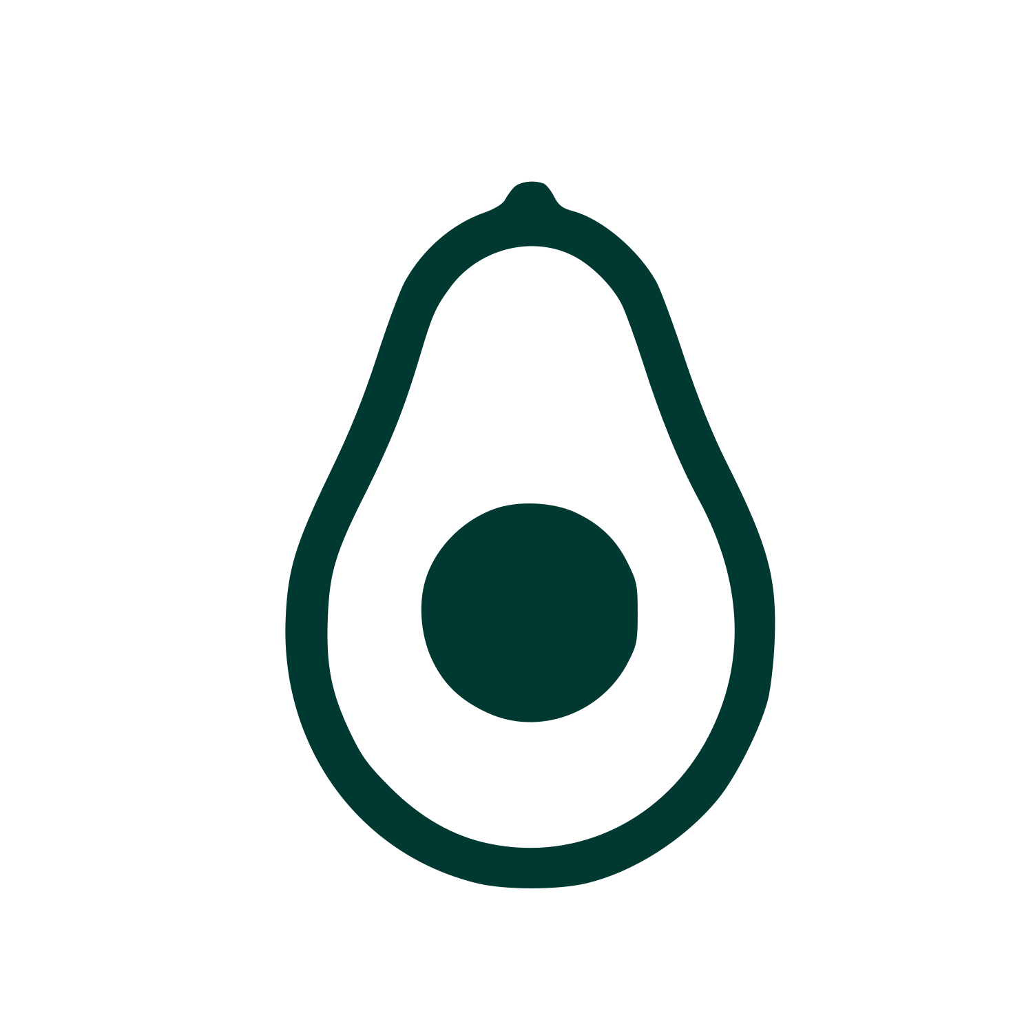 Avocado Pictogram Logo #003932
