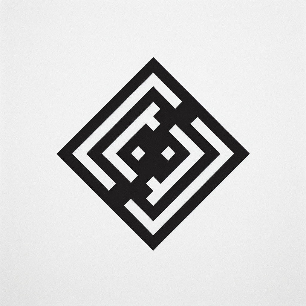 Interlocking Maze Pattern Logo