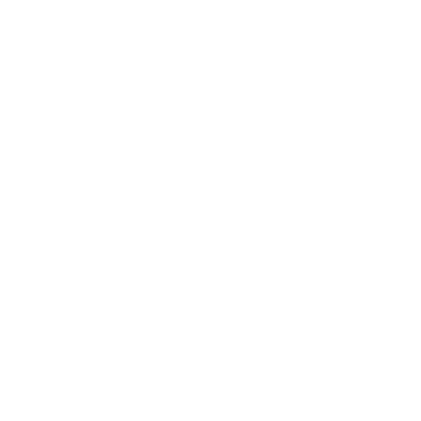 Avocado Half Pictogram Logo #ffffff