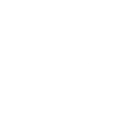 Avocado Half Pictogram Logo #ffffff