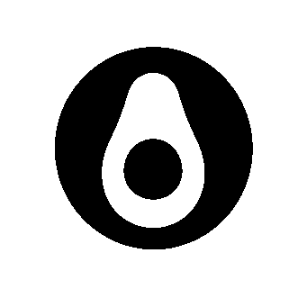 Avocado Pictogram Circle Logo