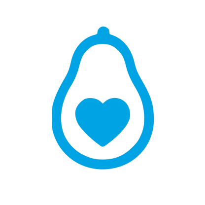 Avocado Heart Logo #00a3e4