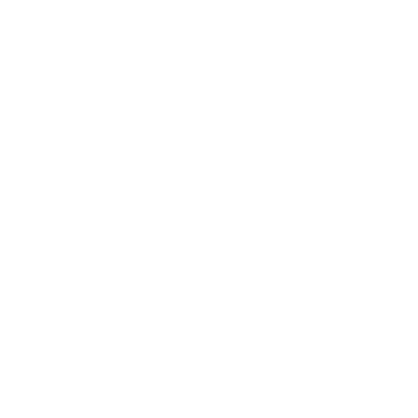 Avocado Heart Logo #ffffff