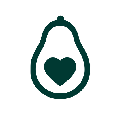 Avocado Heart Logo #003932
