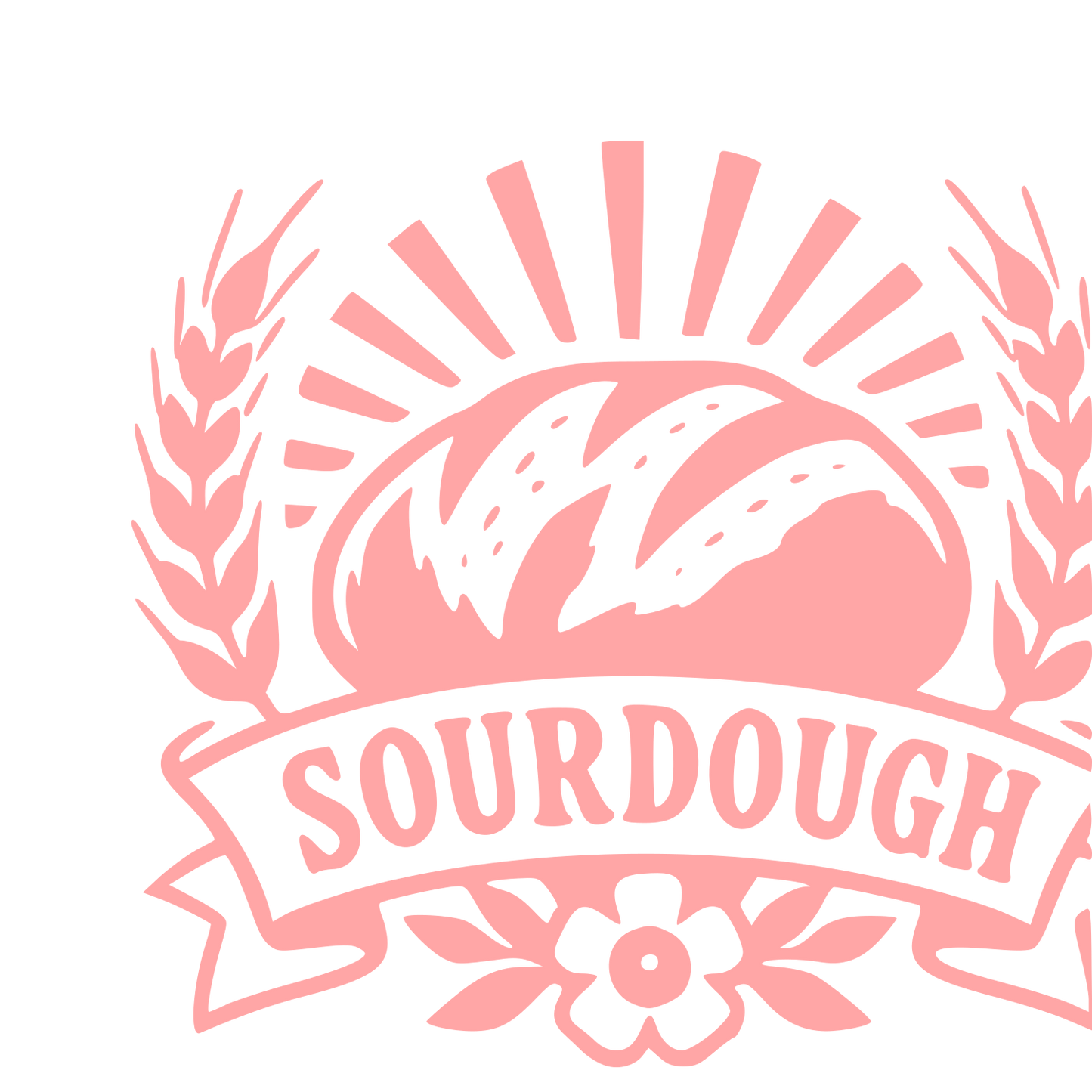 Sourdough Bread Tattoo Logo #ffa6a6