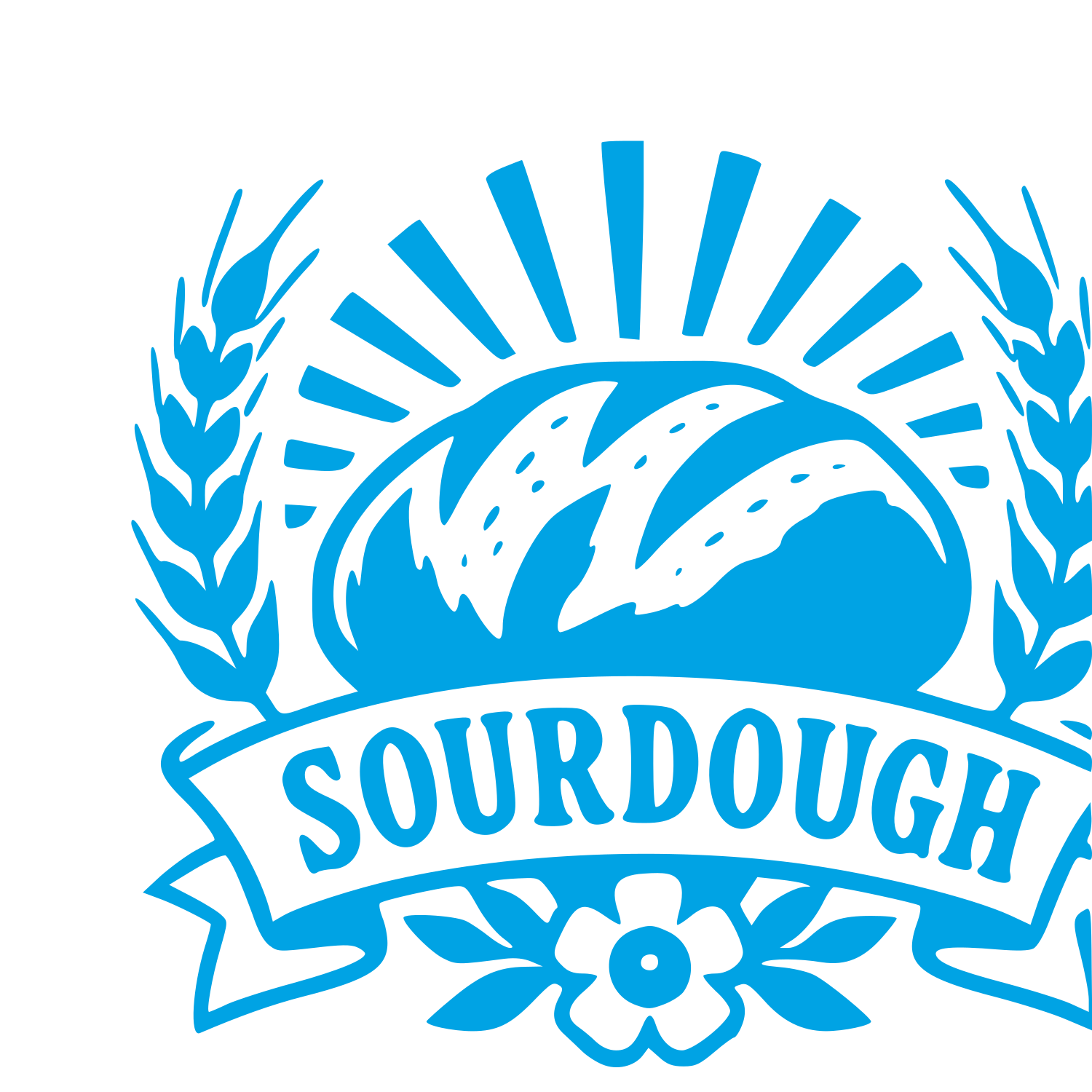 Sourdough Bread Tattoo Logo #00a3e4