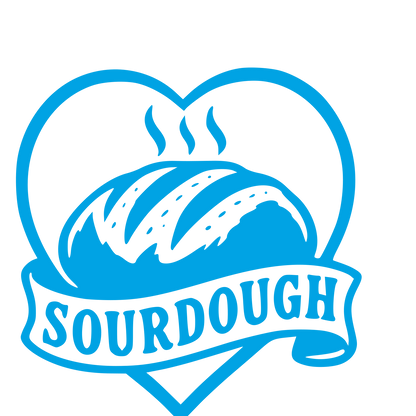 Sourdough Bread Heart Logo #00a3e4