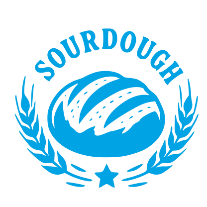 Sourdough Bread Emblem Logo #00a3e4