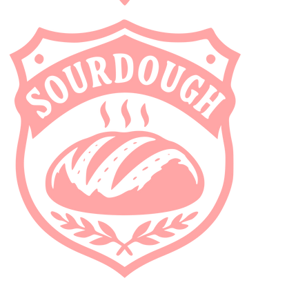 Sourdough Bread Badge Logo #ffa6a6