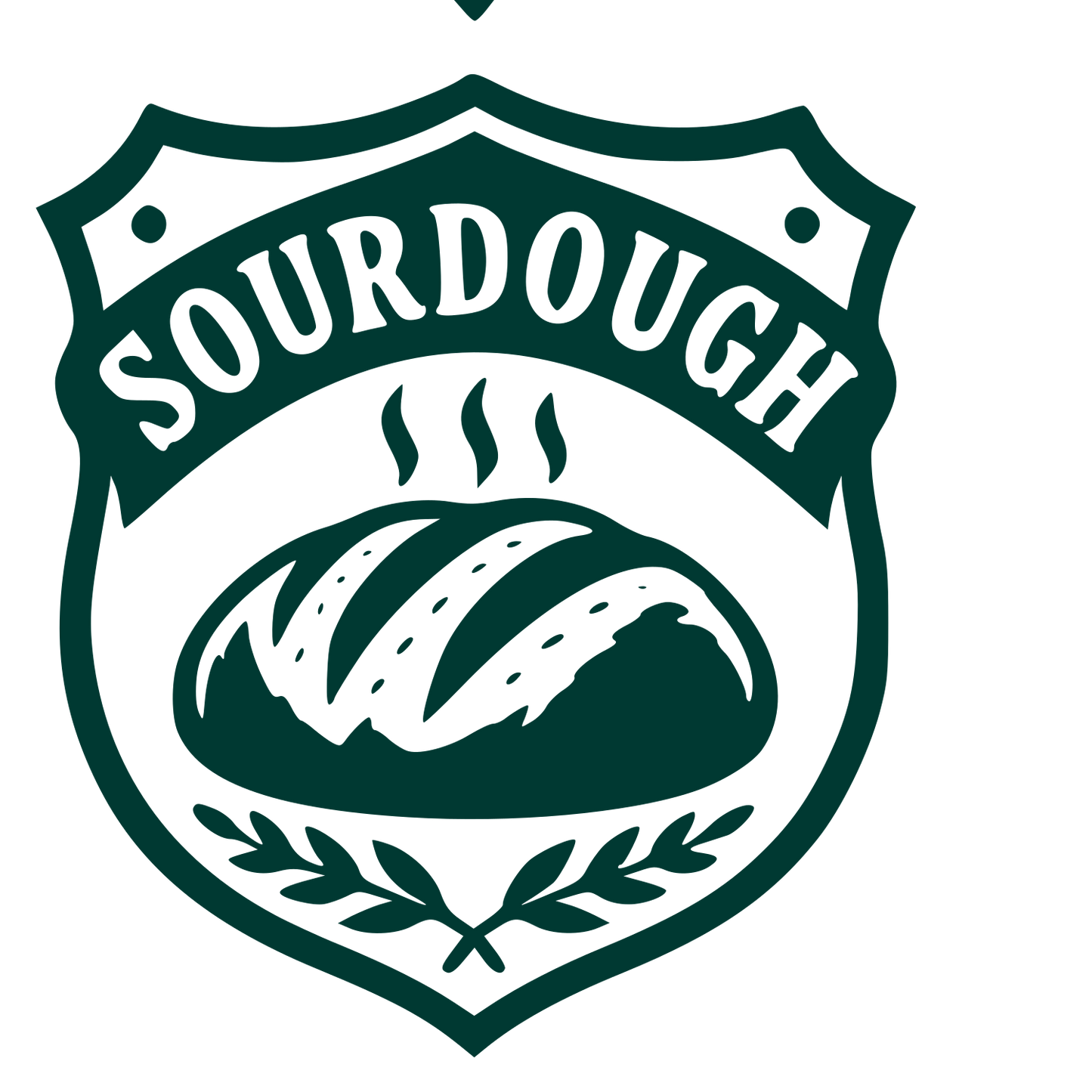 Sourdough Bread Badge Logo #003932