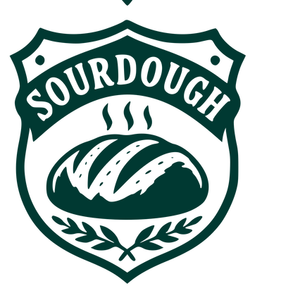 Sourdough Bread Badge Logo #003932