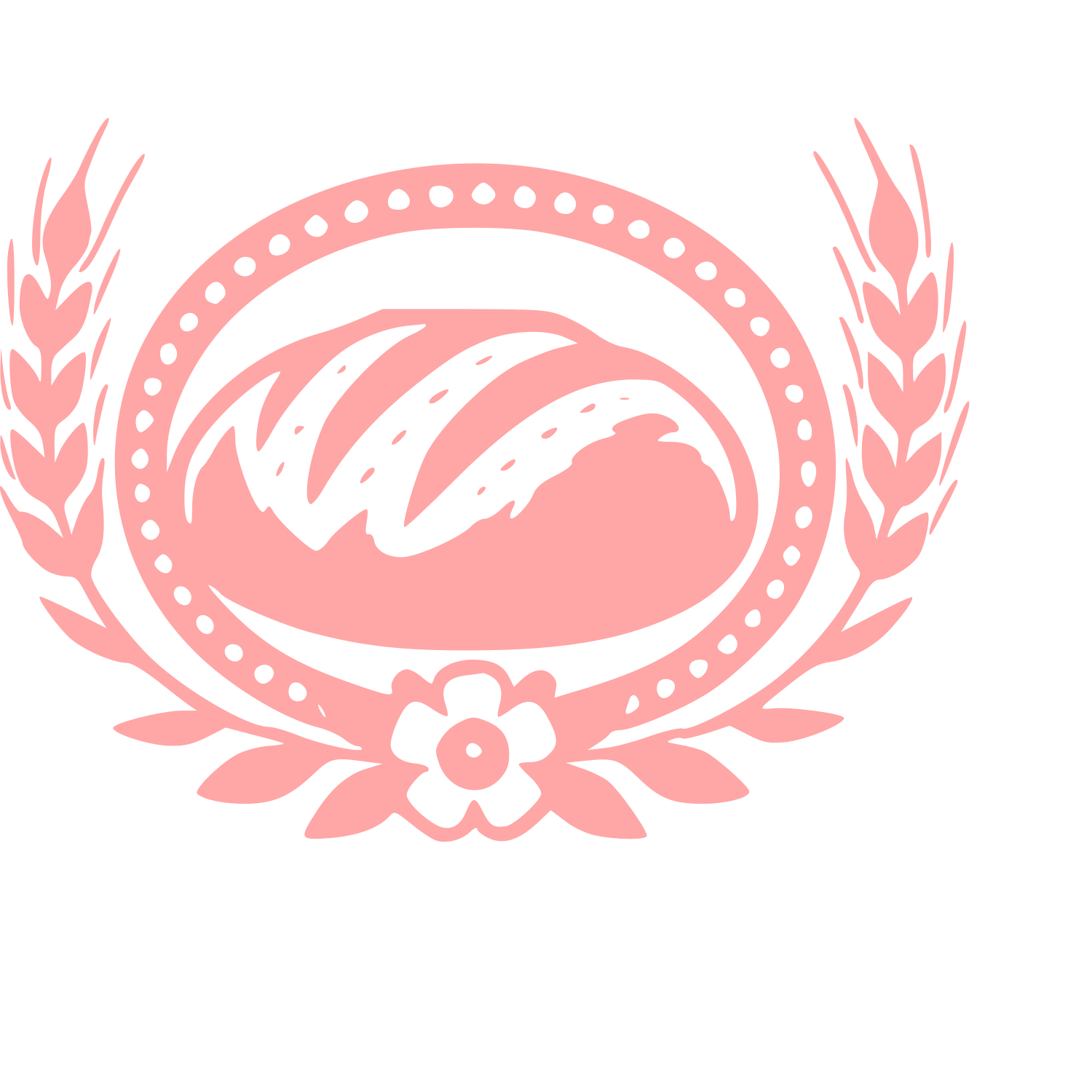 Sourdough Bread Bakery Logo #ffa6a6