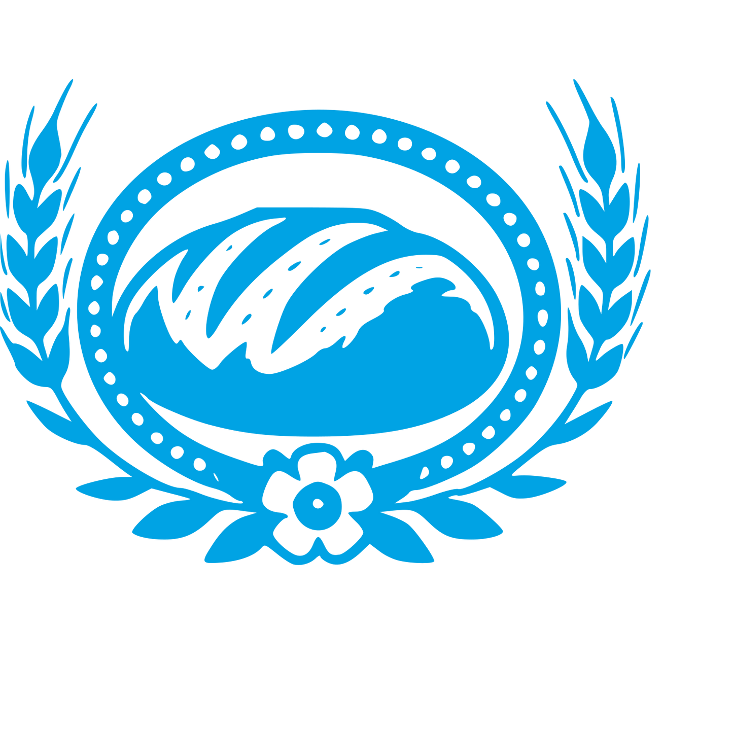 Sourdough Bread Bakery Logo #00a3e4