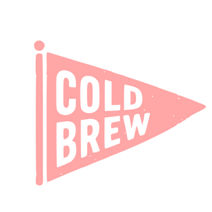Cold Brew Pennant Flag Logo #ffa6a6