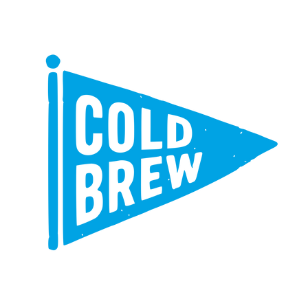 Cold Brew Pennant Flag Logo #00a3e4