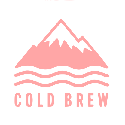 Cold Brew Mountain Logo #ffa6a6