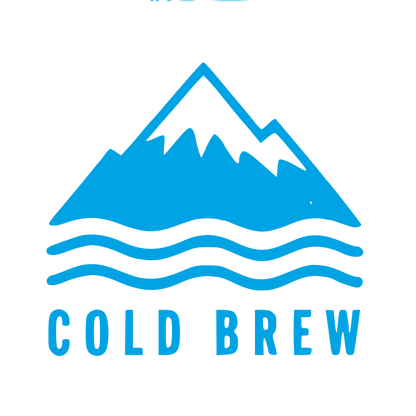 Cold Brew Mountain Logo #00a3e4